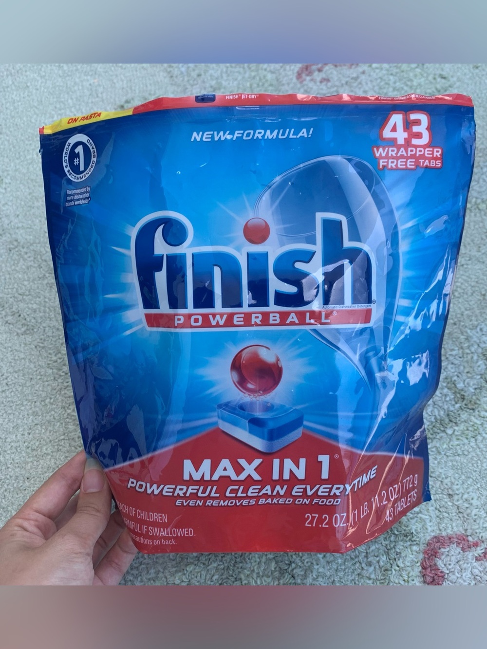 Finish powerball dishwasher tabs